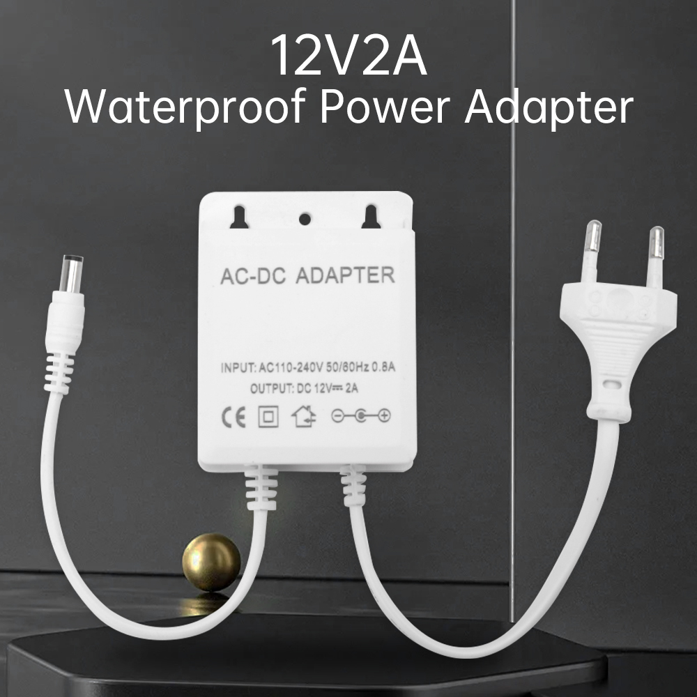 Home Security Outdoor Cameras - DC12V 2A EU Plug Adapter Security