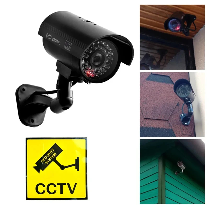 Home Security Lights Outdoors - Simulation Fake Bullet Camera Dummy Cameras