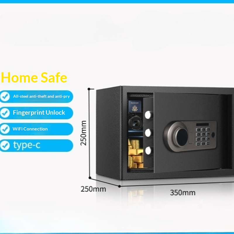 Safe Box Digital - Electronic Password Safe 25cm Mini Home