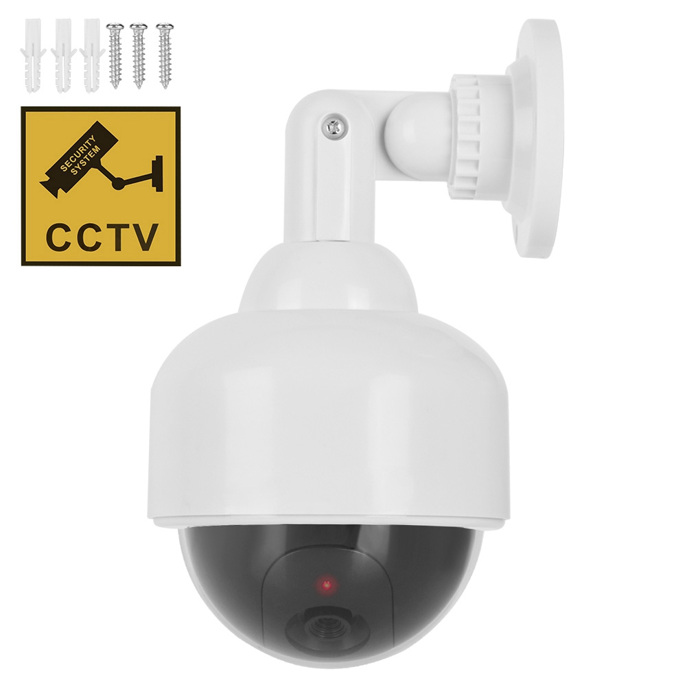 Home Security Lights Outdoors - Fake Camera Waterproof Realistic Dummy Surveillance
