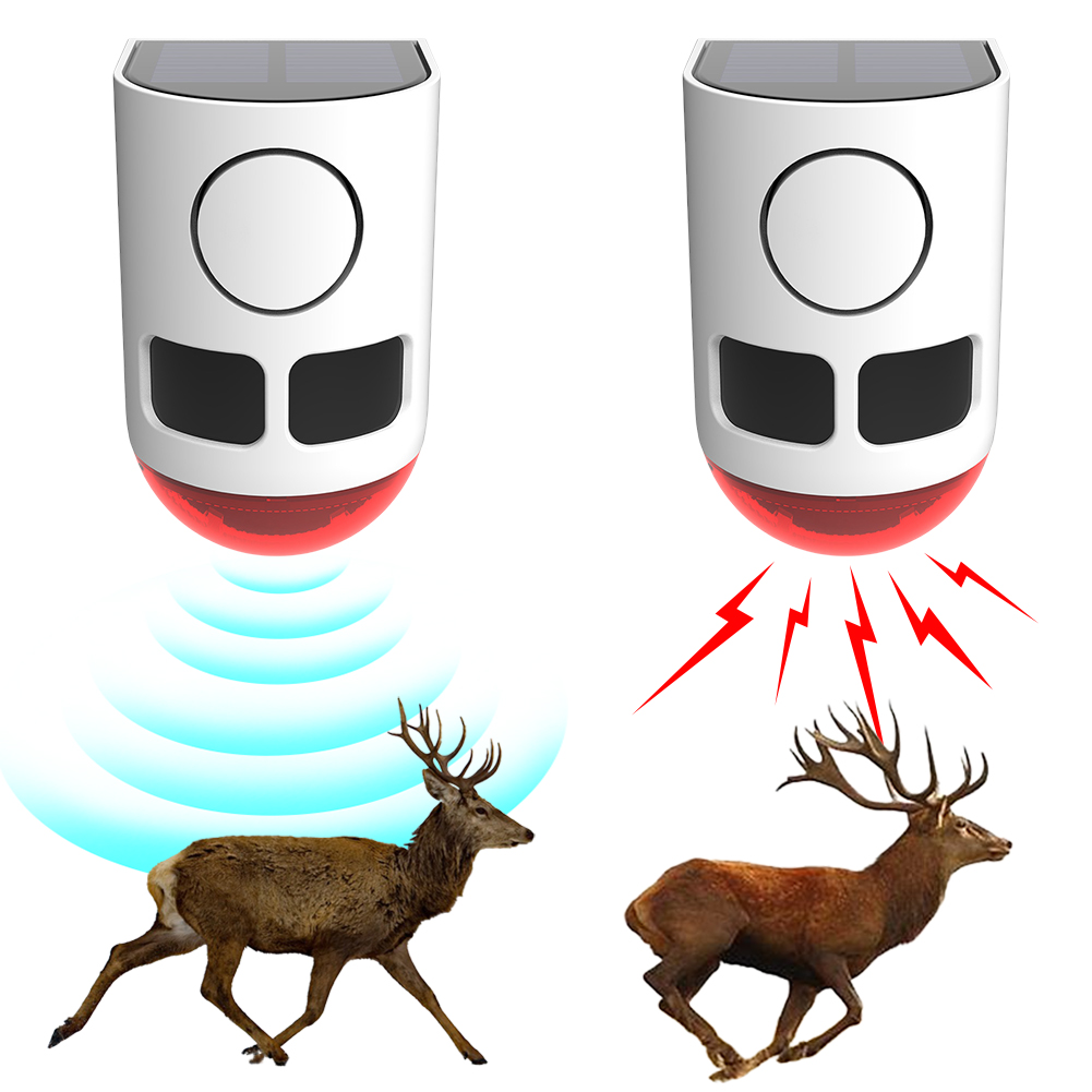 Home Security Lights Outdoors - Solar Outdoor Motion Sensor Alarm Home