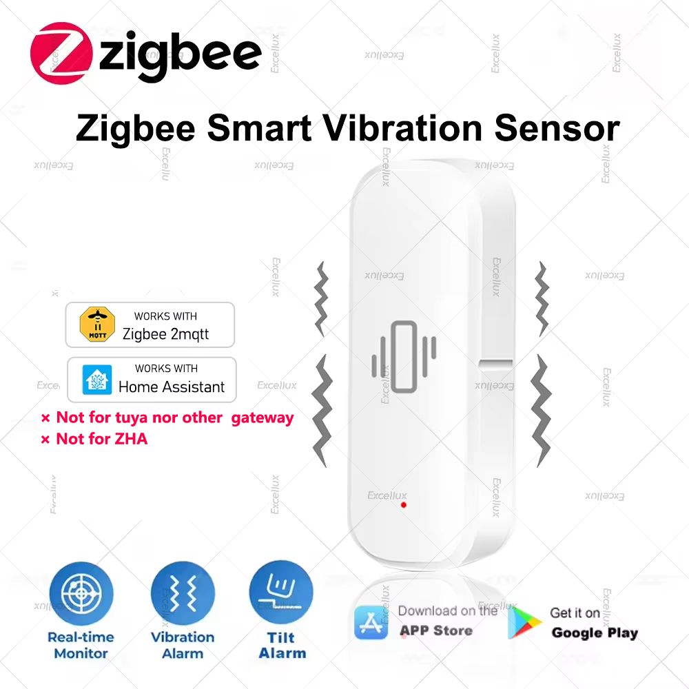Home Security With Monitoring - Zigbee Smart Vibration Sensor Home Security