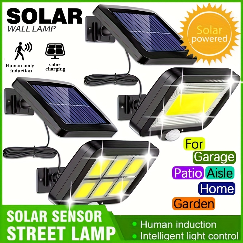 Home Security Lights Outdoors - LED Solar Split Wall Lamp Outdoor