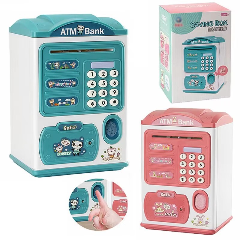 Safe Box Digital - Lovely Cartoon Fingerprint Automatic Bank Automatic