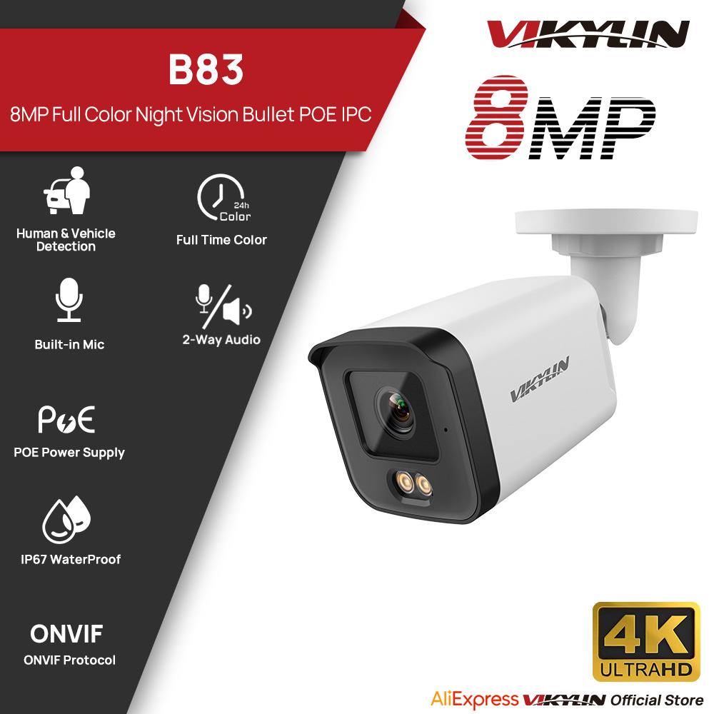 VIKYLIN 8MP HD IP Security Cam - Home Security Lights Outdoors recension och pris