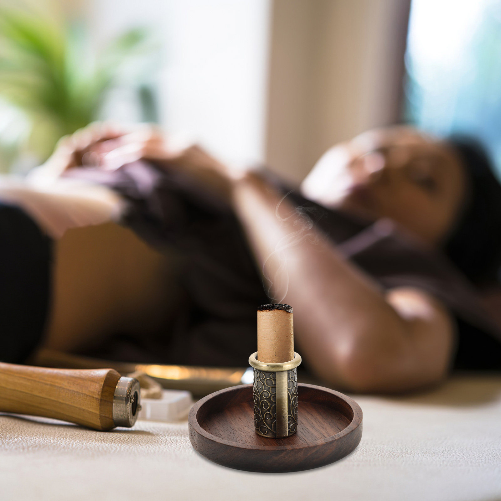 Sturdy Wooden Moxibustion Stic - Home Security Safe recension och pris