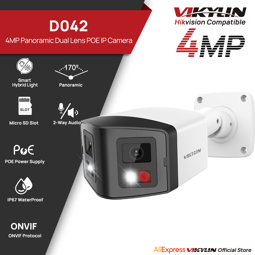 VIKYLIN 170° Panoramic Securit - Home Security Lights Outdoors recension och pris