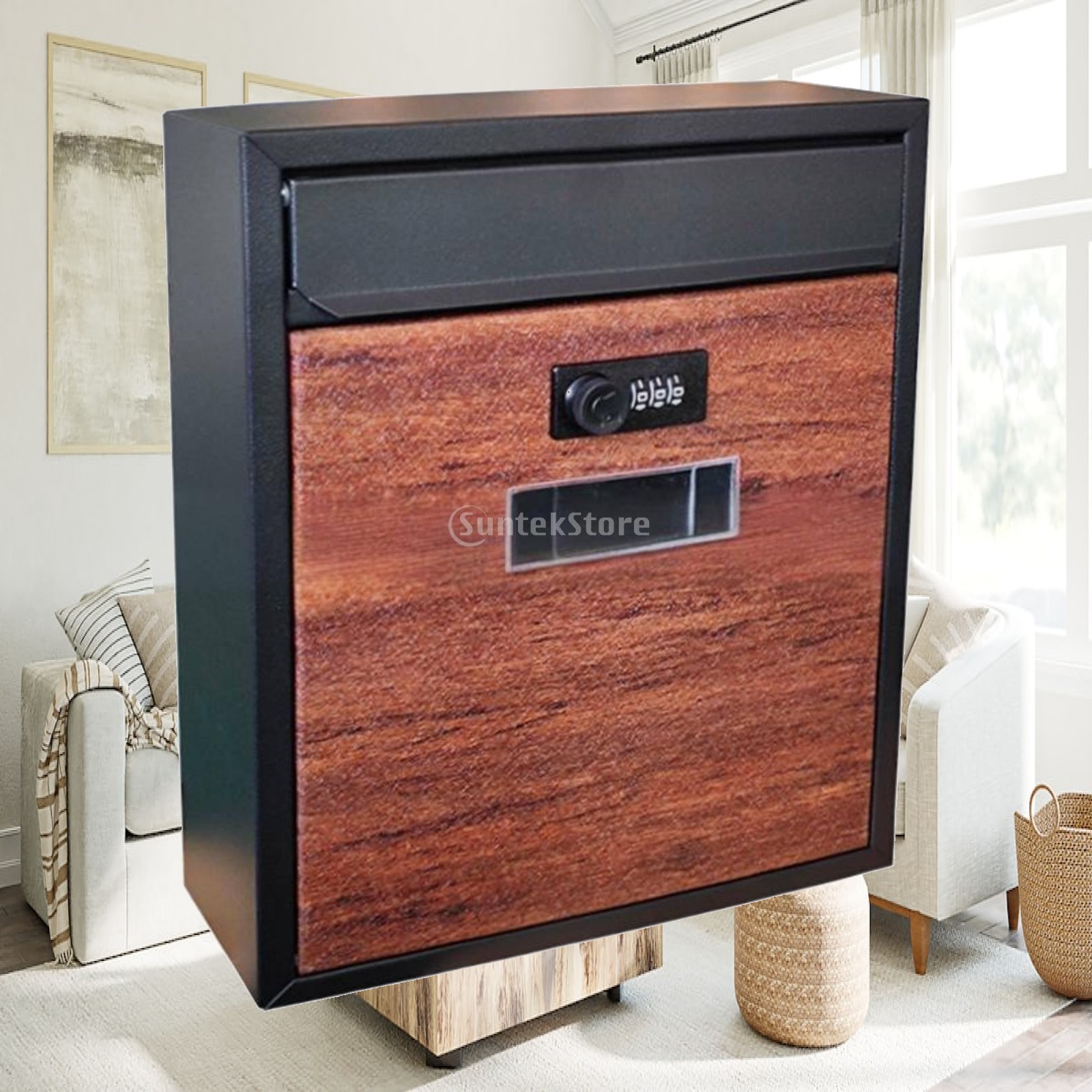 Iron Letter Box with Combinati - Home Security Letters recension och pris