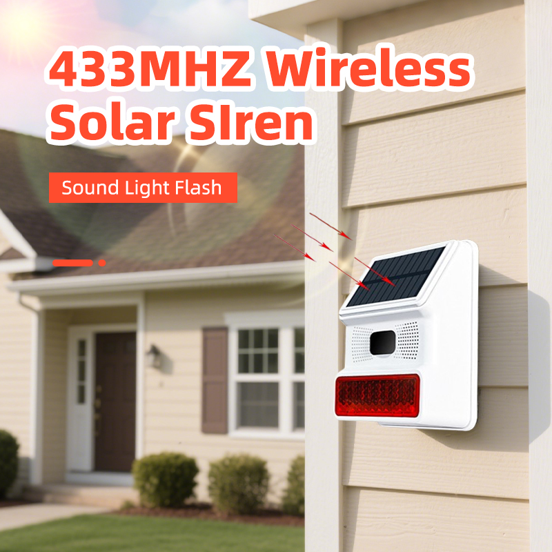 Outdoor Alarm Horn 433MHZ Wire - Home Security Lights Outdoors recension och pris
