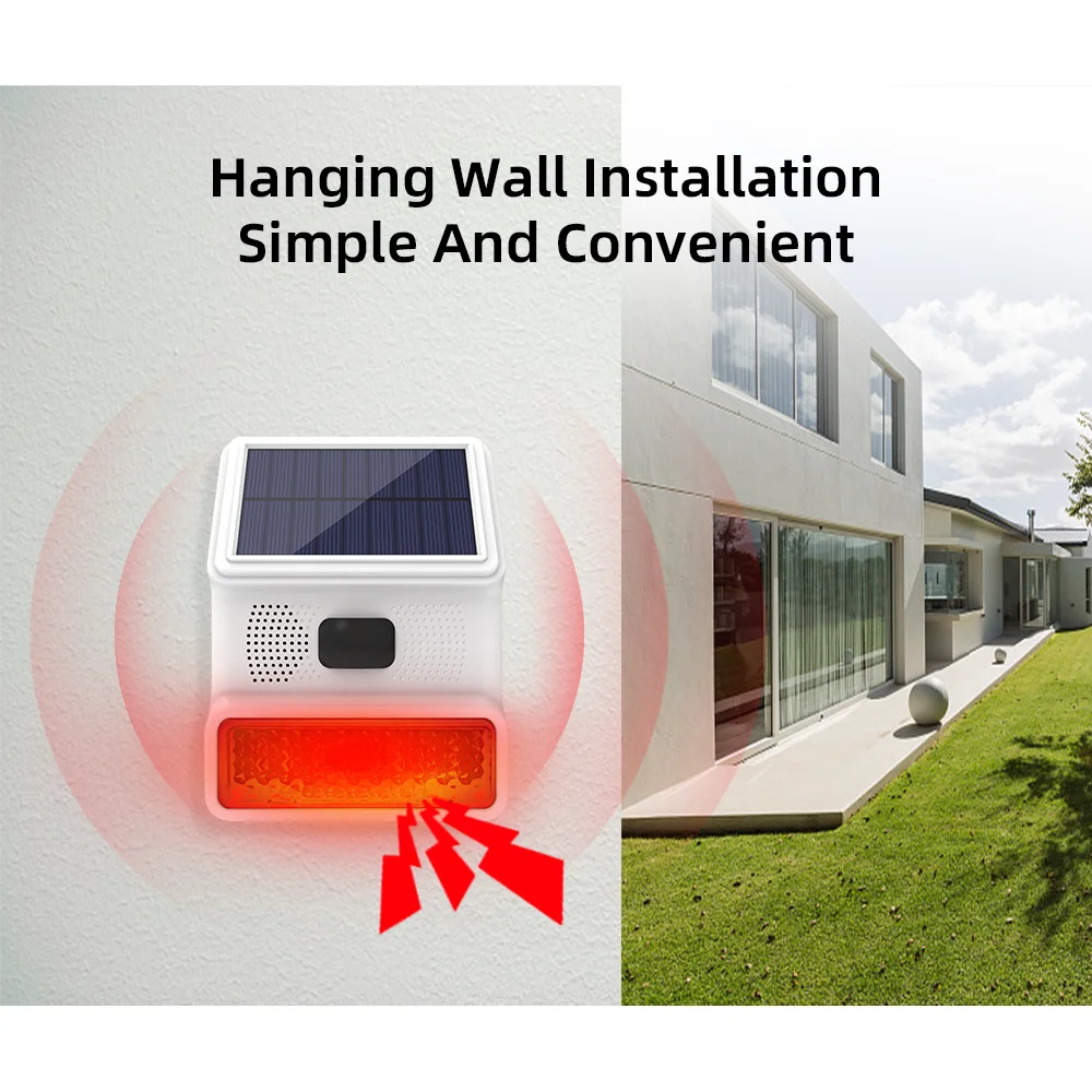Outdoor Alarm Horn 433MHZ Wire - Home Security Lights Outdoors recension och pris