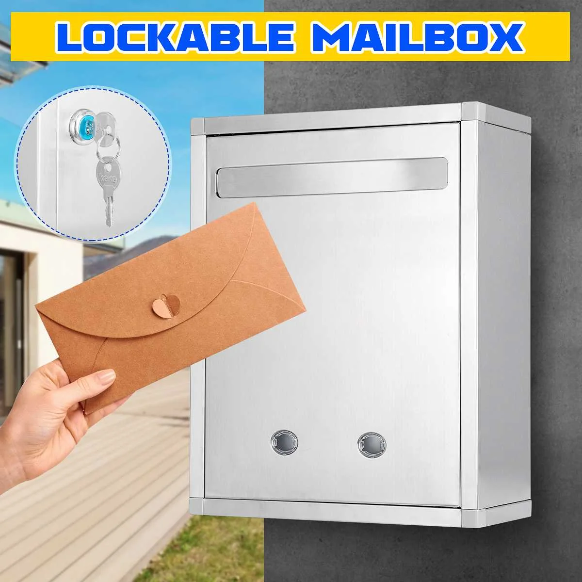 Waterproof Vintage Mailbox Sta - Home Security Letters recension och pris