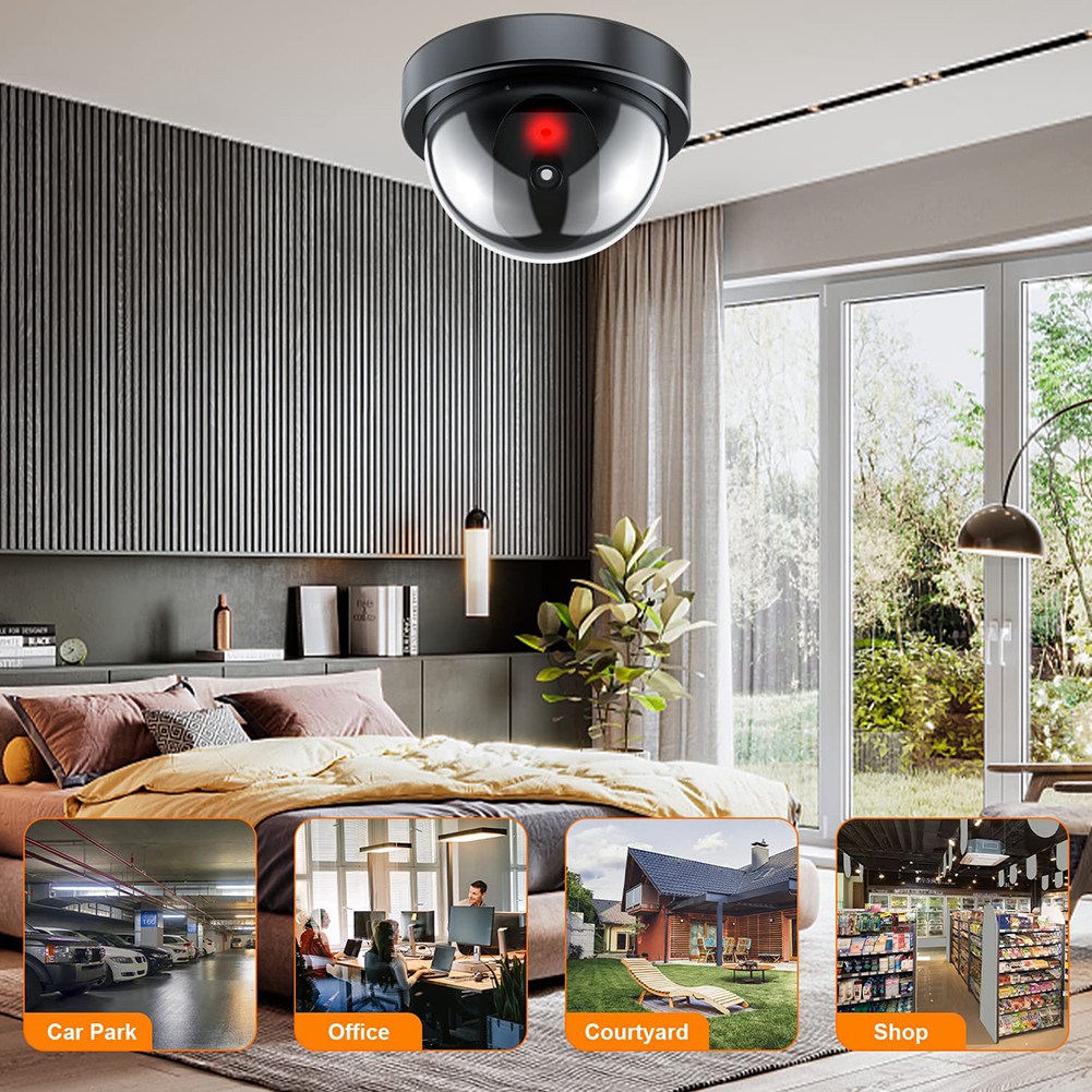 Dummy Security Camera,Fake Cam - Home Security Lights Outdoors recension och pris