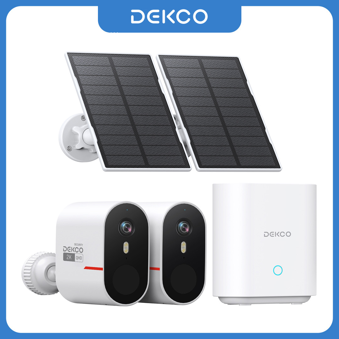 Dekco 3MP WiFi Solar Camera Sy - Home Security Outdoor Cameras recension och pris