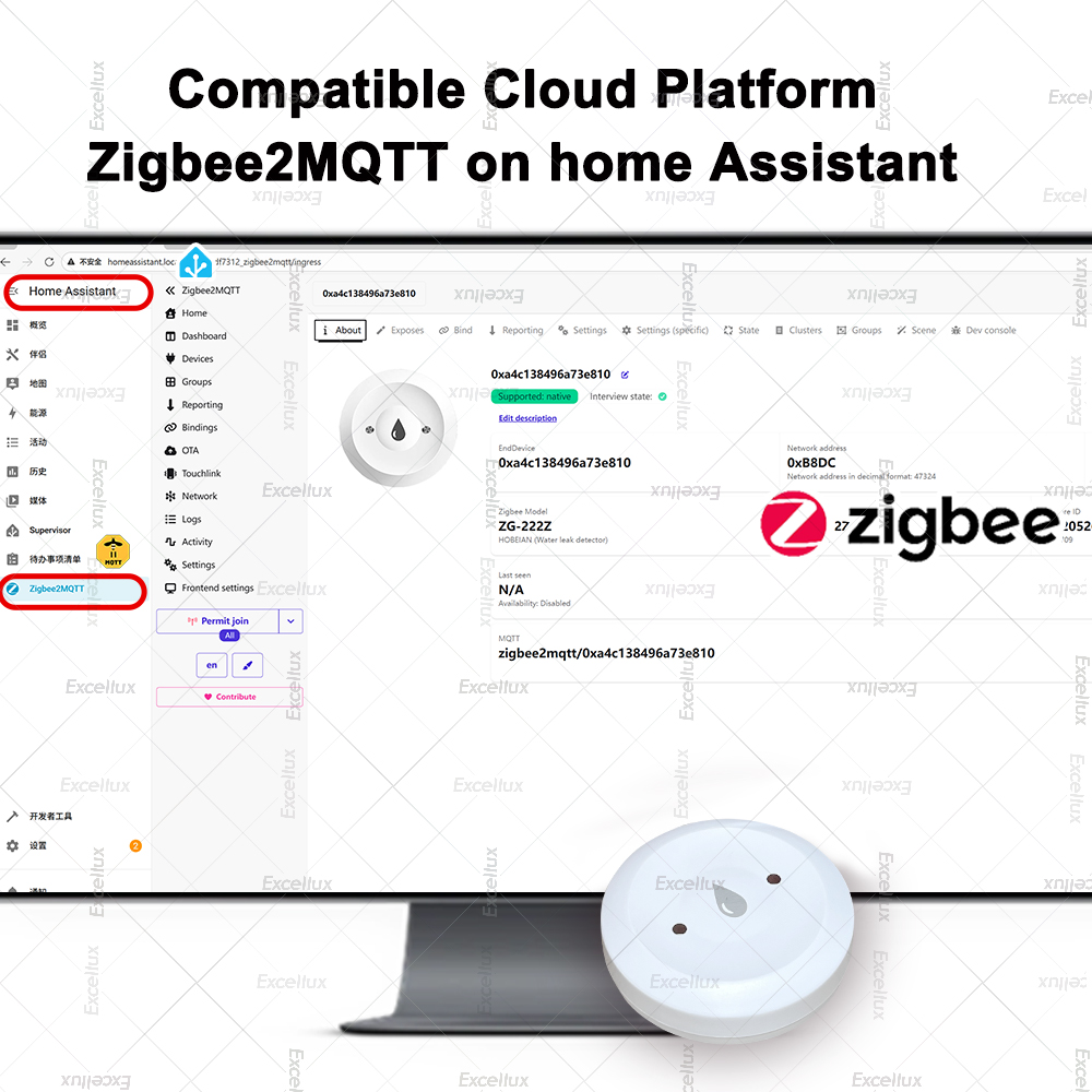 Zigbee Water Detector Leakage  - Home Security Tools recension och pris