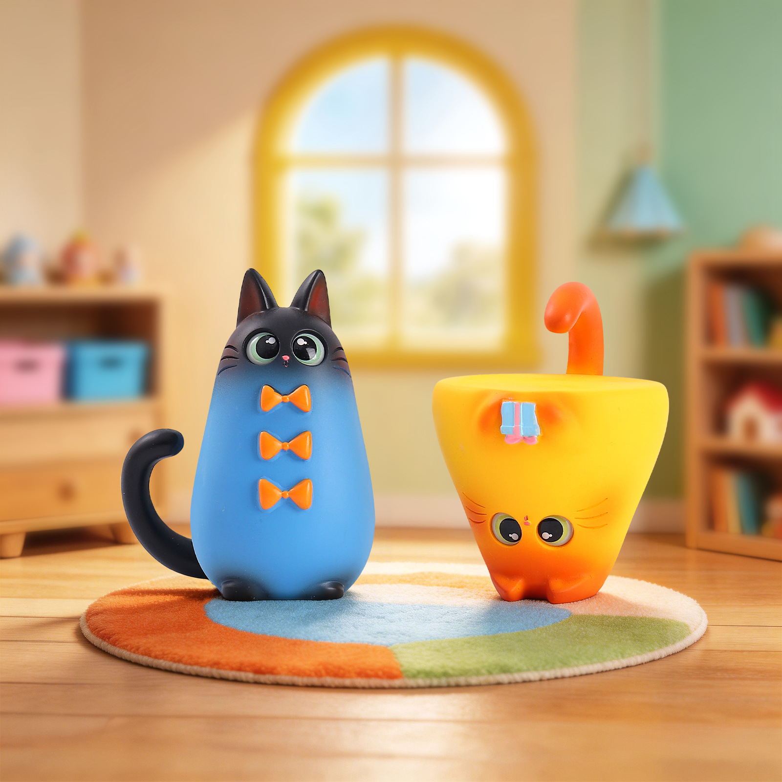 Blind Box Cat Figurine Resin C - Home Security Items recension och pris