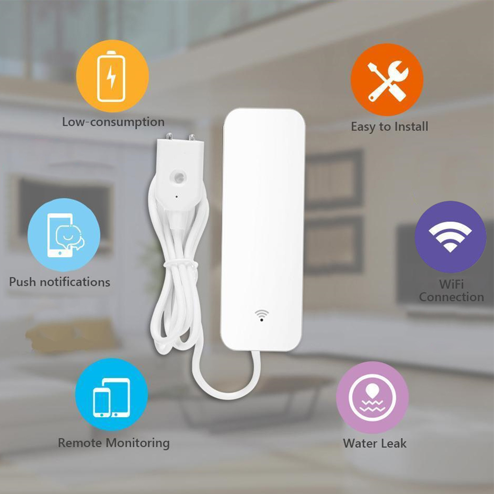 Tuya WiFi Water Leak Sensor, W - Home Security Tools recension och pris
