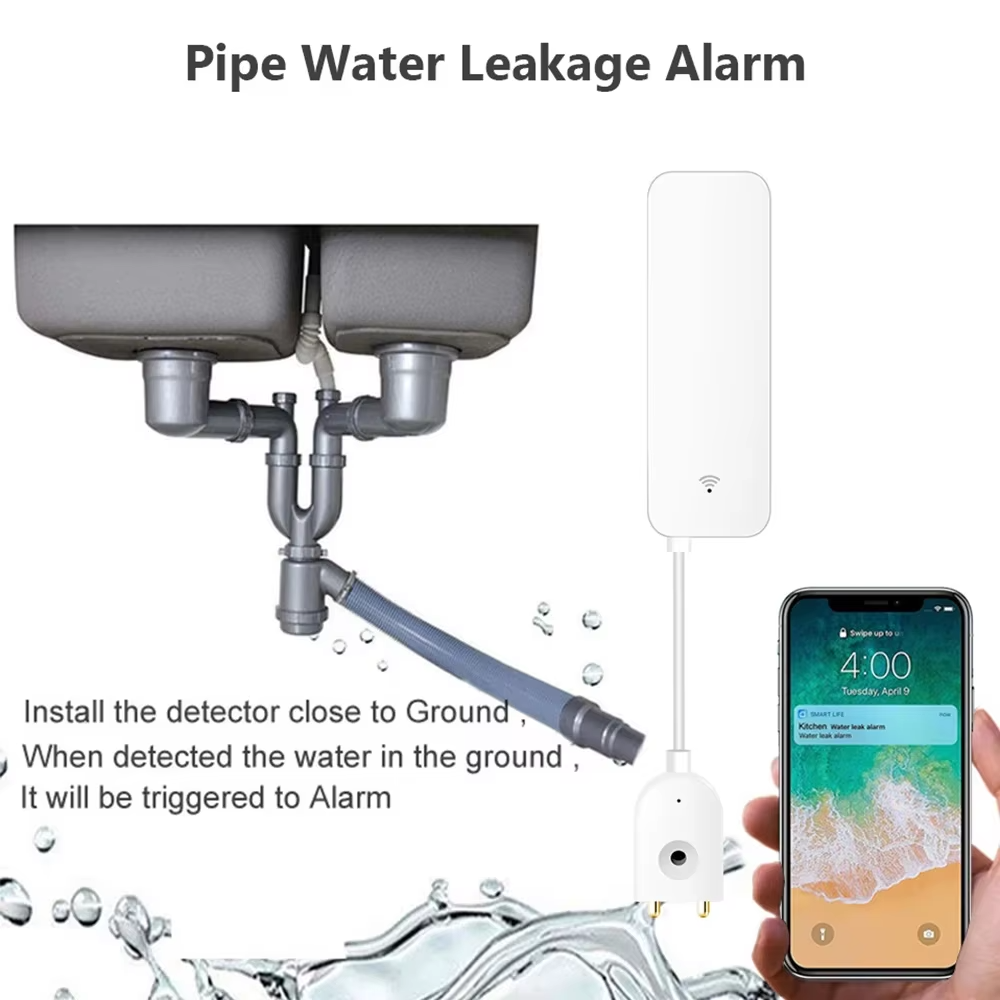 ZigBee WiFi Water Leak Sensor  - Home Security Tools recension och pris