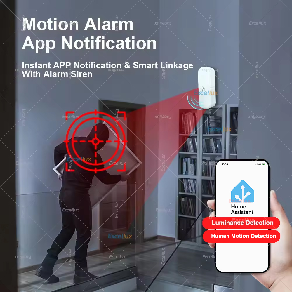 Smart ZigBee Motion Sensor Rad - Home Security Tools recension och pris