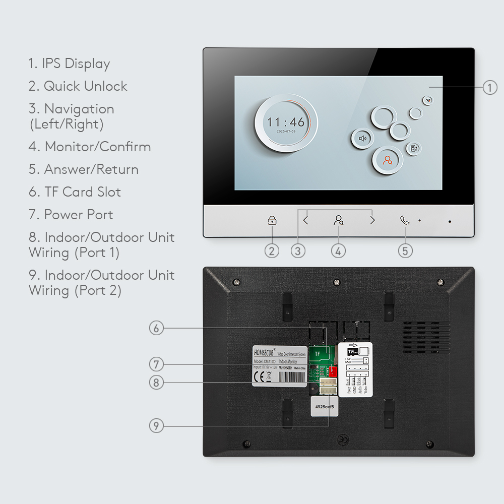 Tuya Smart WIFI Indoor Monitor - Home Security With Monitoring recension och pris