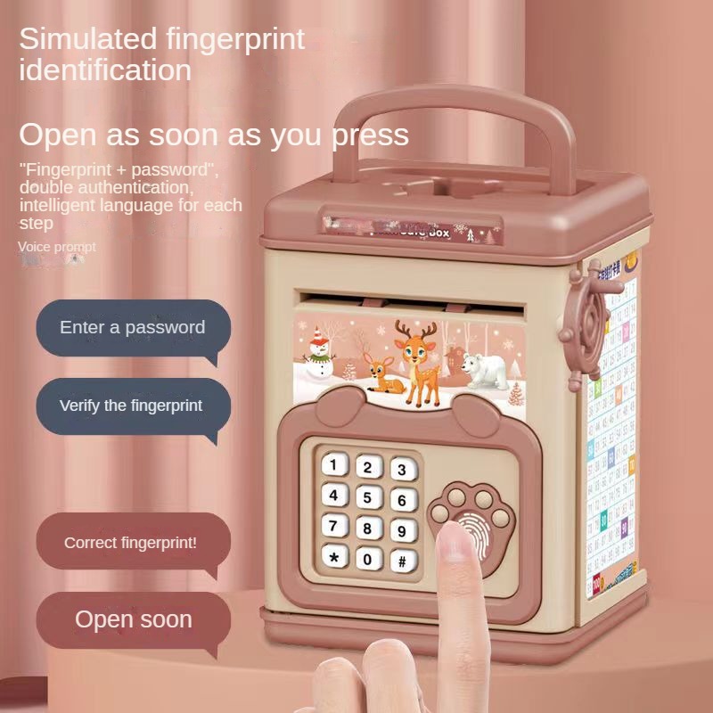 Money Box with Fingerprint Pig - Safe Box Digital recension och pris
