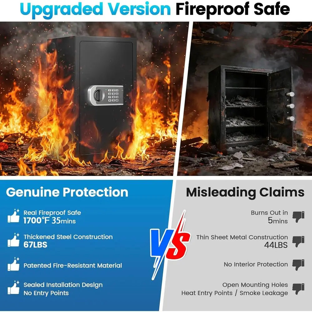 Enhanced 35-Minute Fire-Resist - Safe Box Digital recension och pris