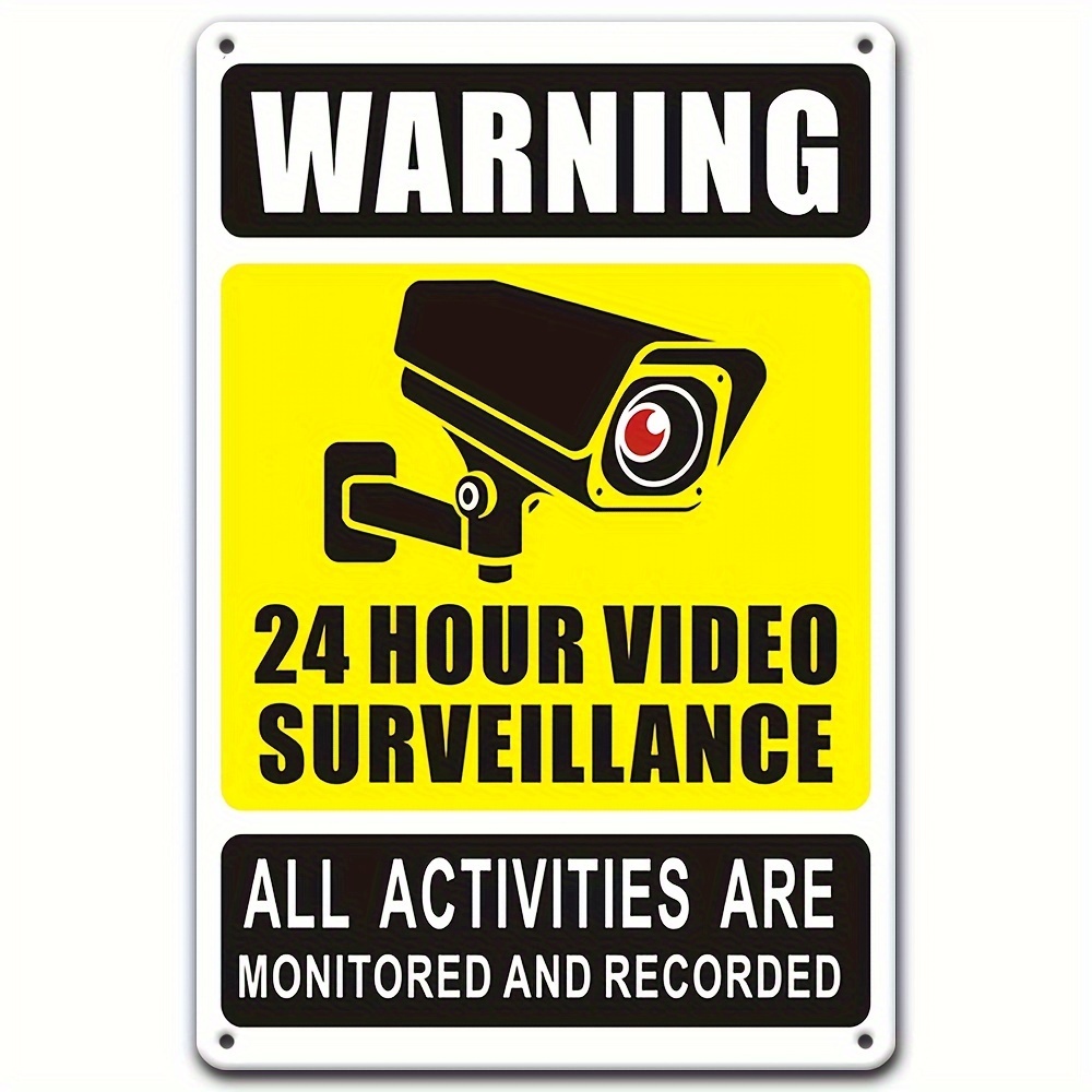24/7 Video Surveillance Warnin - Home Security Items recension och pris