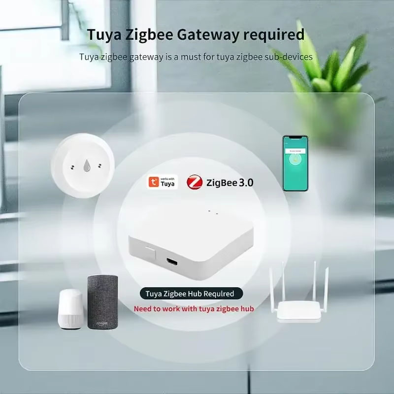 For Tuya ZigBee 3.0 Smart Wate - Home Security With Monitoring recension och pris