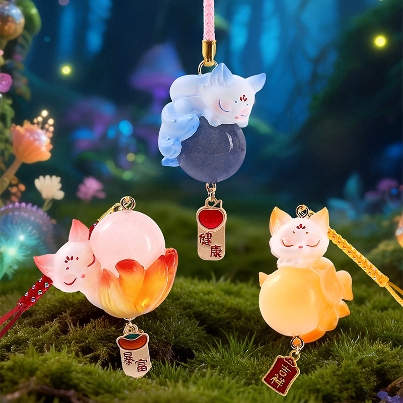 Nine-Tailed Fox Blind Box Crys - Home Security Items recension och pris