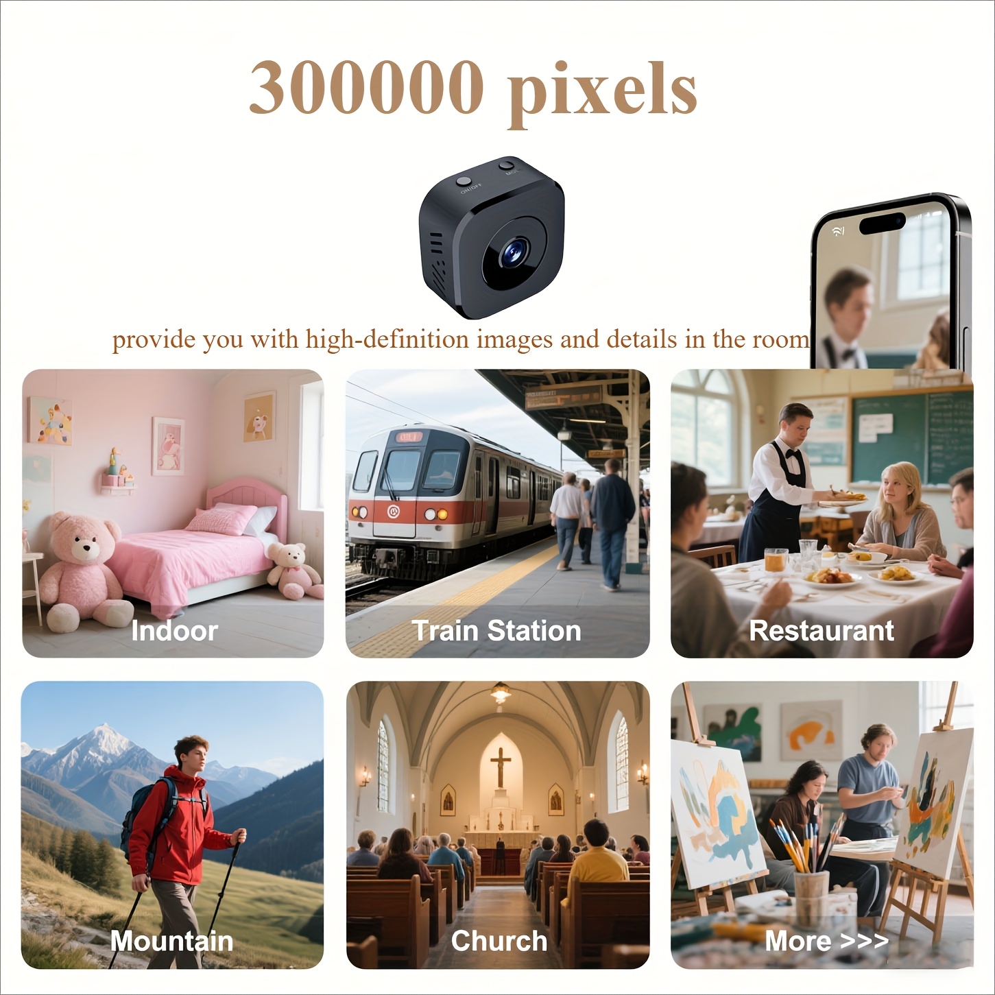 1080P HD Mini WiFi Camera Indo - Home Security With Monitoring recension och pris