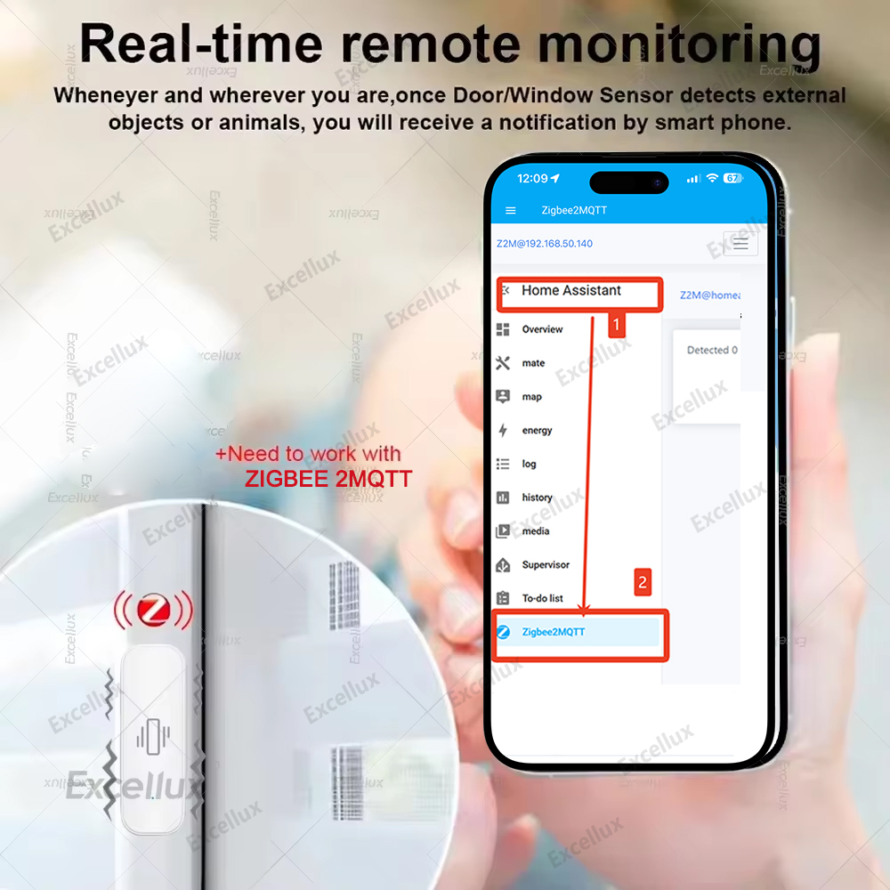Zigbee Smart Vibration Sensor  - Home Security With Monitoring recension och pris