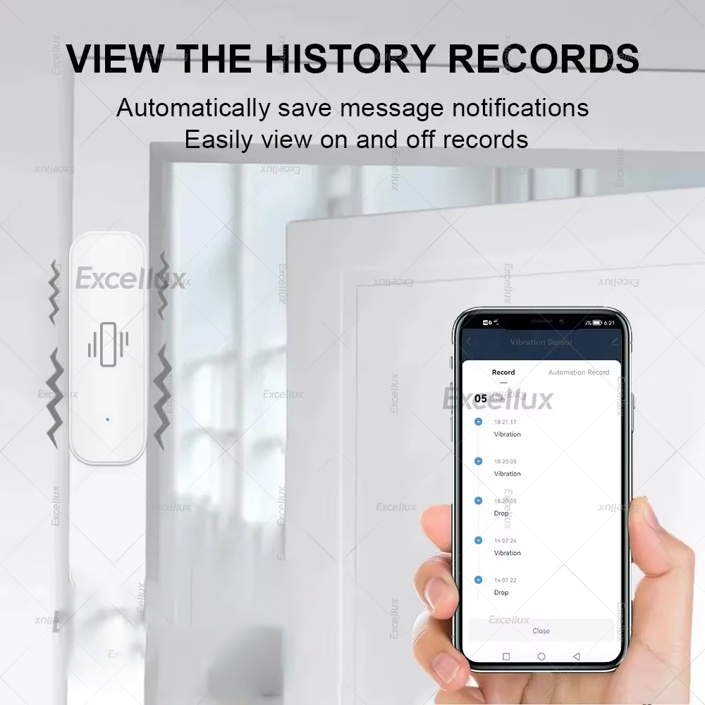 Zigbee Smart Vibration Sensor  - Home Security With Monitoring recension och pris