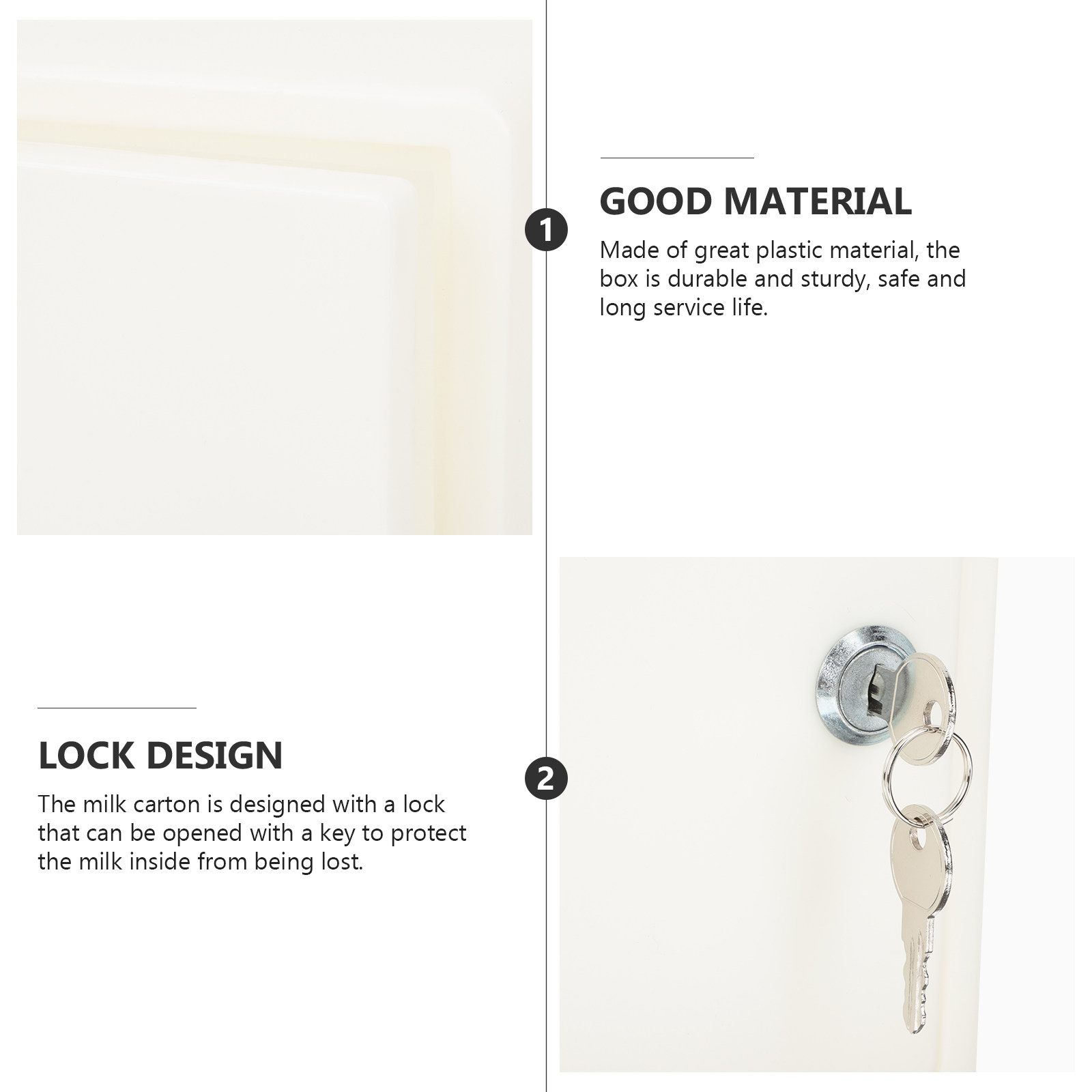 Wall Mount Plastic Milk Box Lo - Home Security Letters recension och pris