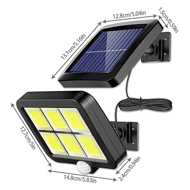 LED Solar Split Wall Lamp Outd - Home Security Lights Outdoors recension och pris