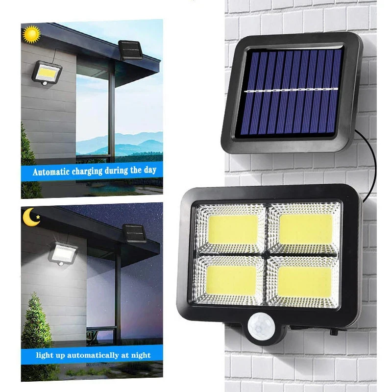 LED Solar Split Wall Lamp Outd - Home Security Lights Outdoors recension och pris