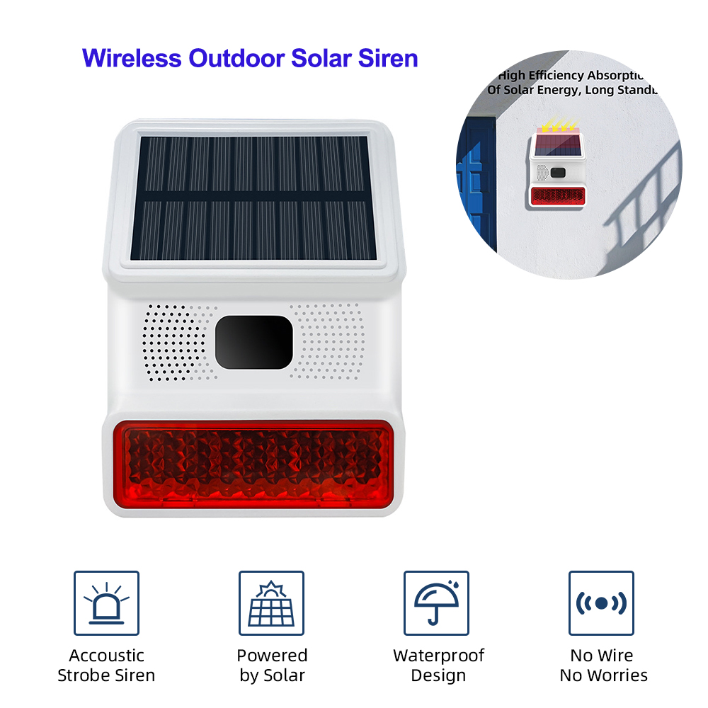 TAIBOAN 433MHZ Wireless Solar  - Home Security Lights Outdoors recension och pris