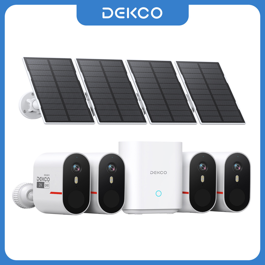 Dekco 3MP WiFi Solar Camera Sy - Home Security Outdoor Cameras recension och pris
