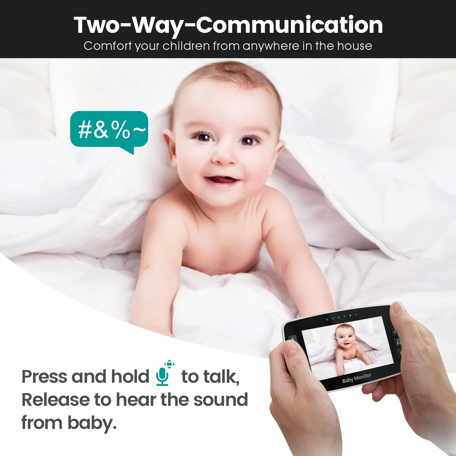 SM43A Baby Monitor Security Ni - Home Security Cameras Uk recension och pris