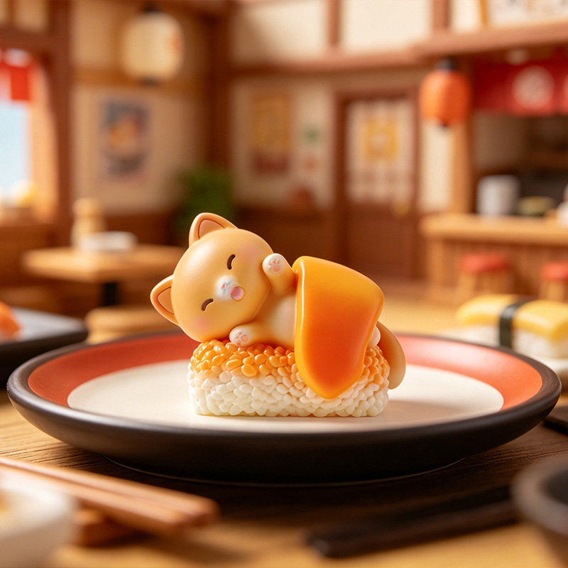 Sushi Cat Blind Box Cartoon Fi - Home Security Items recension och pris