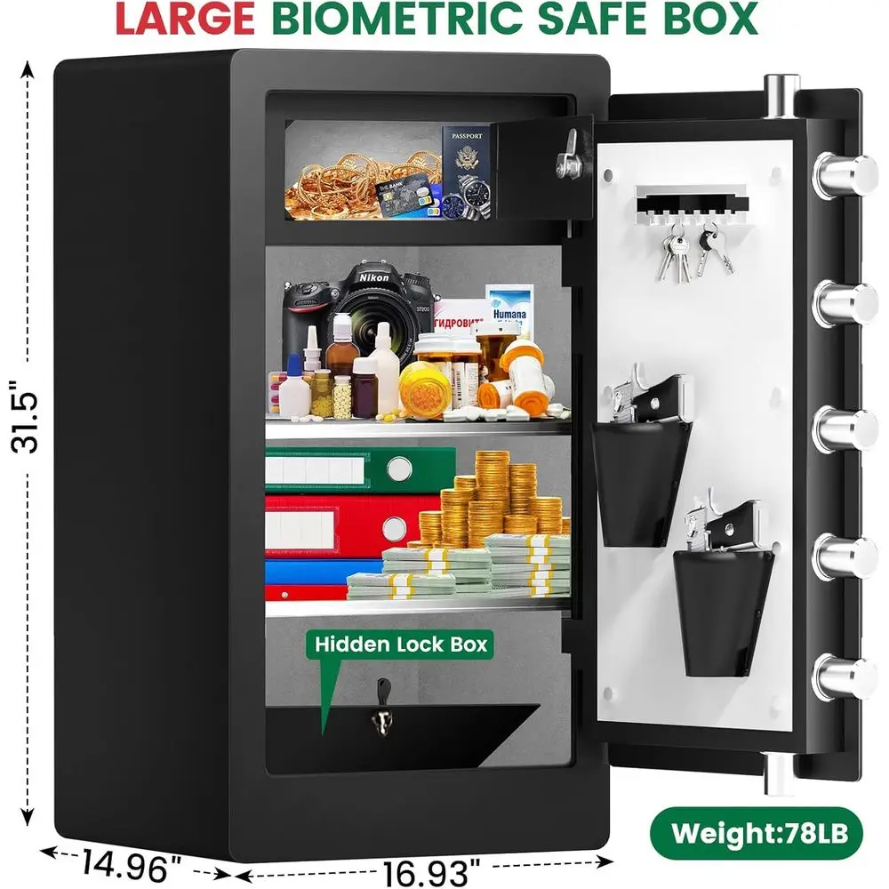 Rugged Biometric Safe Box, Wat - Safe Box Digital recension och pris