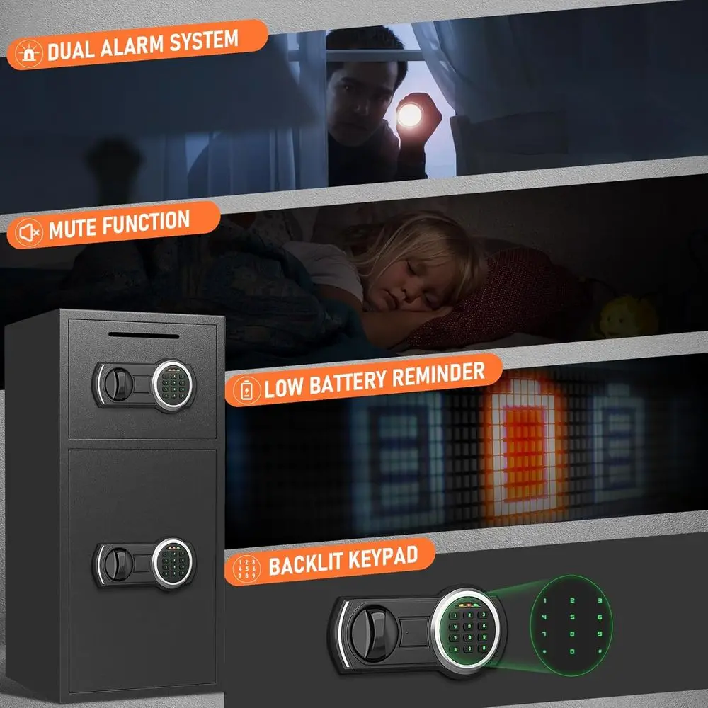Extra Large Home Security Box  - Safe Box Digital recension och pris