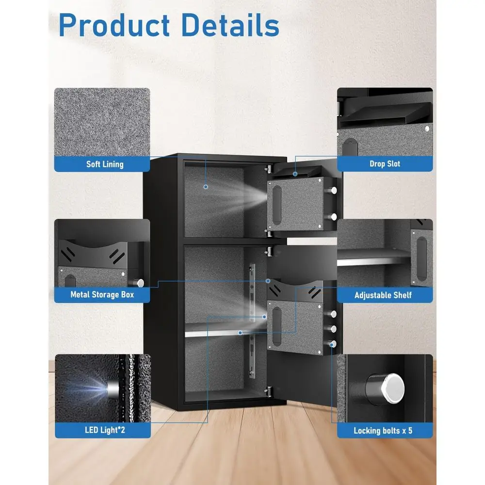 Extra Large Home Security Box  - Safe Box Digital recension och pris