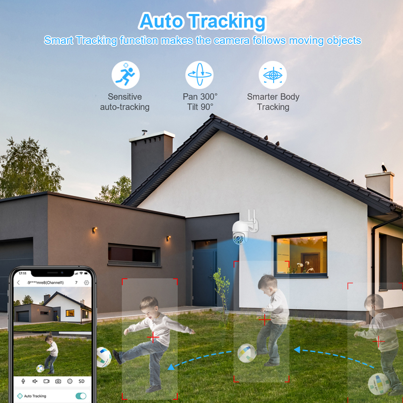 Smar 3MP Wireless CCTV Securit - Home Security Outdoor Cameras recension och pris