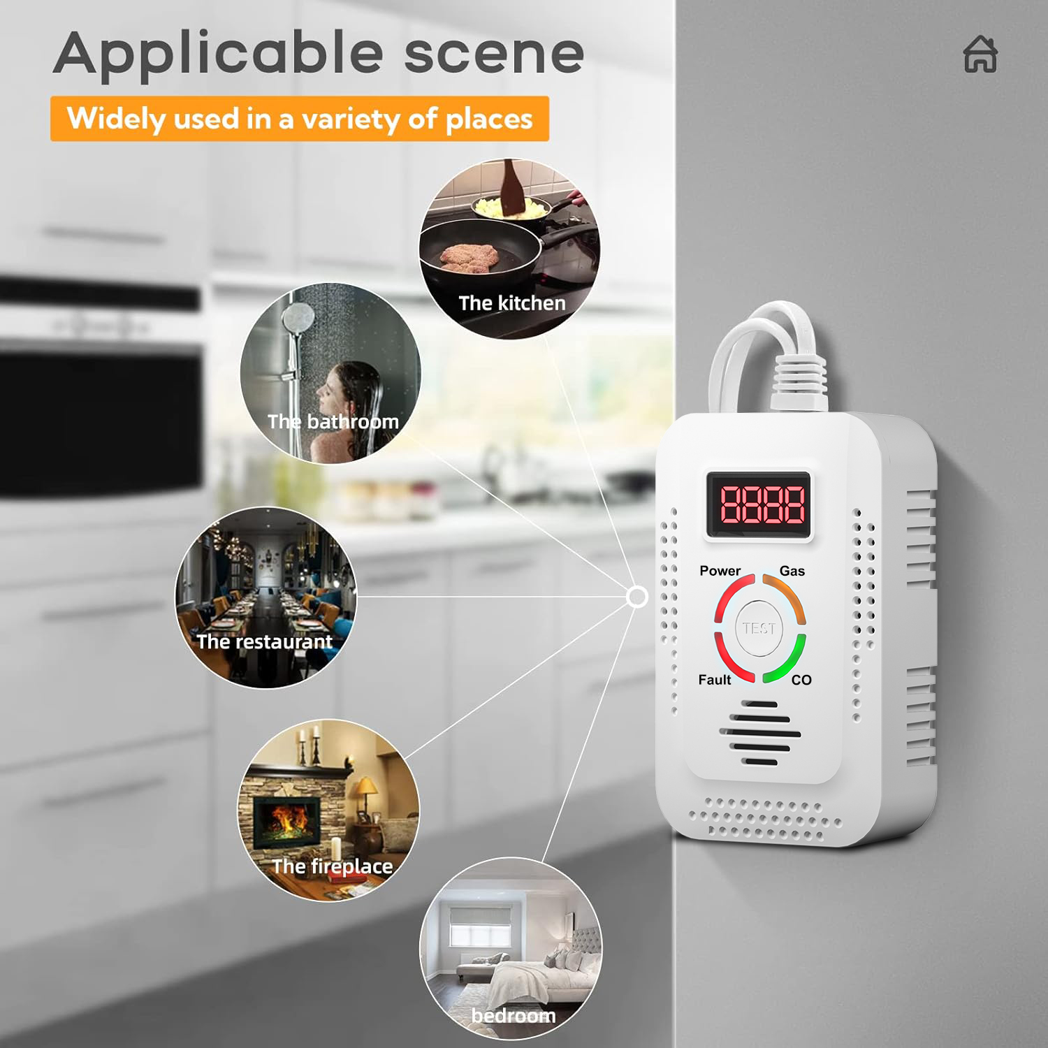 Natural Gas Detector 2in1 And  - Home Security Tools recension och pris