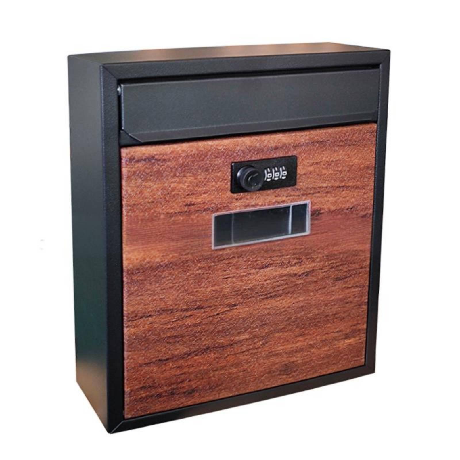 Modern Metal Mailbox with Comb - Home Security Letters recension och pris