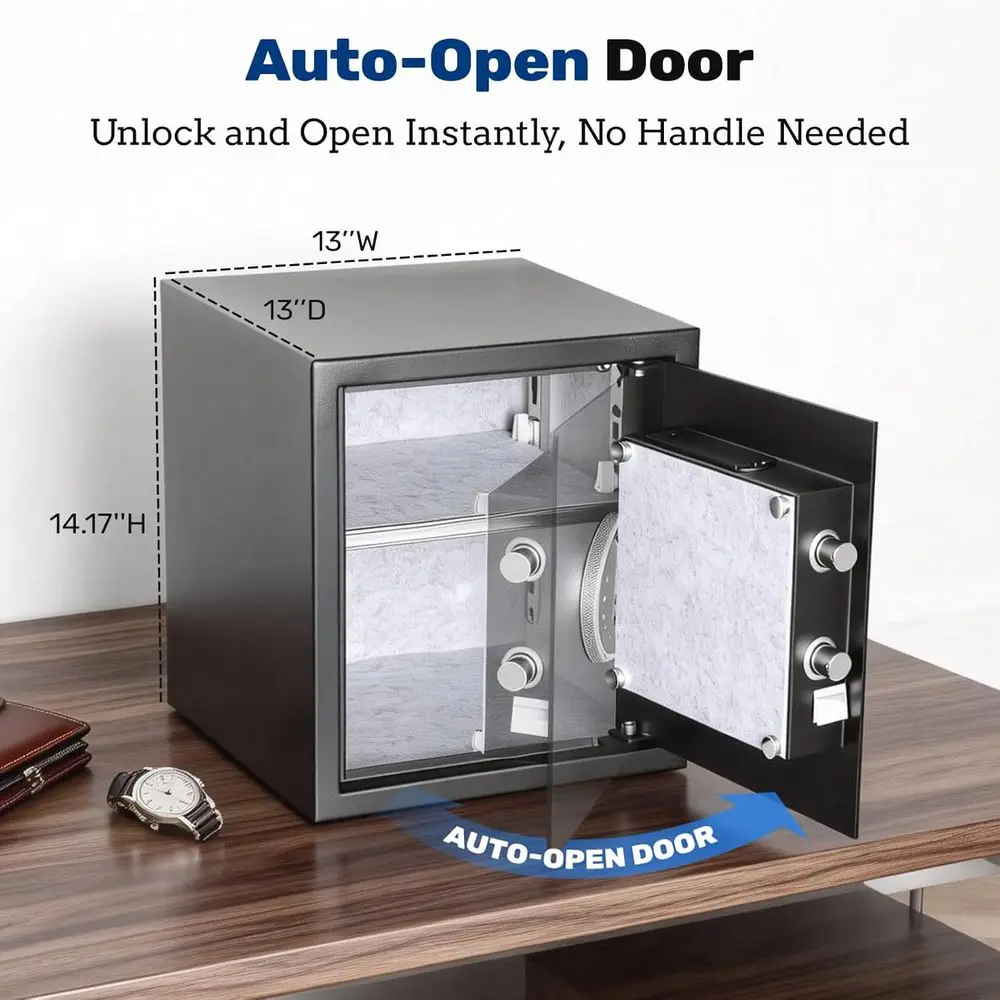 1.5 Auto-Open Biometric Safe w - Home Security Safe recension och pris